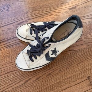 John Varvatos Converse Classic Navy and Cream Shoes